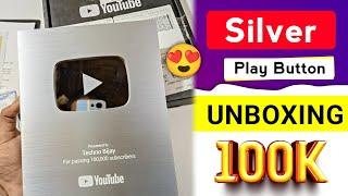 Finally received Silver Play Button from YouTube | Unboxing | 100K Subs | (New Size Award )