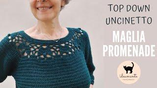 Maglia PROMENADE  - Top-down uncinetto 