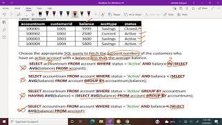 7. ORACLE:  Nested Queries...