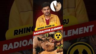 Horns of rhinos  with Radioactive chips  ️ How itCan Save Rhinos  #shorts