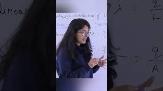 Continuous charge distribution #12thphysics #physicsonline #class12 #physicshelp #electrostatics