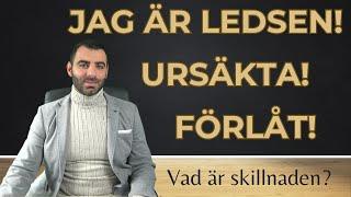 Ursäkta, Förlåt, Jag är ledsen! (Vad är skillnaden?)