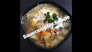 Sauerampfer Suppe, grüner Borschtsch/ Щавелевый суп, зеленый борщ