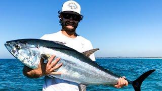 DRONE FISHING // TUNA ACTION from a boat with SKY RIGGER