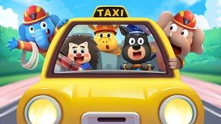 Dobie Rides a Taxi and Helps People | Useful Stories | Safety Rules for Kids | Sheriff Labrador