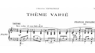 Francis Poulenc: Thème Varié, FP 151 (1951)