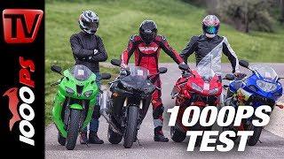 1000PS Test - Gebrauchte 600ccm Supersportler im Vergleich - 4000 bis 5000 Euro - ENG SUBS