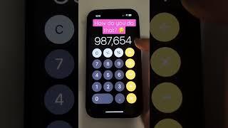 Calculator hidden tricks in iPhone (iPhone tricks-ep.9) #iphonetrick #iphonetips #shorts