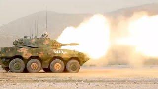 PLA conducts armored assault vehicle live fire spectacle