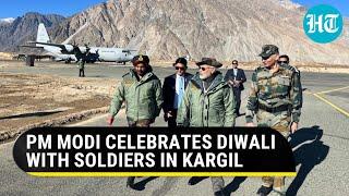 PM Modi marks Diwali with Indian soldiers in Kargil; ‘Not a single war with Pak where…’