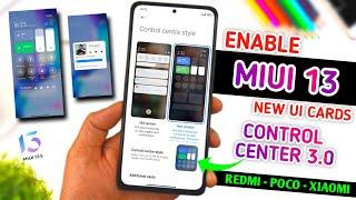 MIUI 13 New Control Center Update | New System UI, Animation & Cards | MIUI 13 New CONTROL CENTER