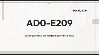 AD0-E209 Adobe Analytics Developer Expert Exam Detail, Objectives and Questions