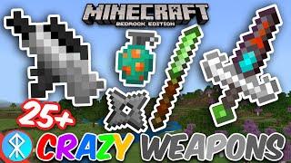 CRAZY WEAPONS Addon (Bedrock/MCPE/Xbox Minecraft)