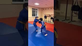 Judo Tai-Otoshi - передняя подножка. Дзюдо в Астане, тренер Пак Сергей Александрович.