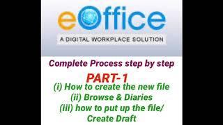 TRAINING ON E-Office Part -I (i)How to create a new file on #eoffice