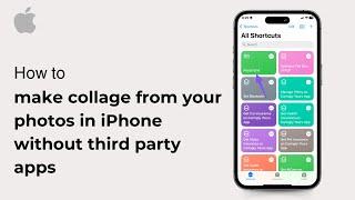 How to make collage from your photos in iPhone without third party apps ( iOS ) 2024