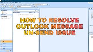 How to resolve outlook message undelivered issue