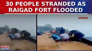 Maharashtra: 30 People Stranded As Raigad Fort Flooded, Rescue Operation On; Orange Alert Issued