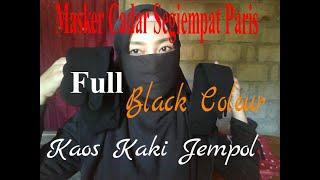 @Masker cadar jilbab paris...Kaos kakiFull BLACK COLOR....