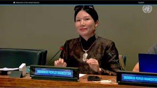 Выступление Марины Ханхалаевой на Постоянном форуме ООН по делам коренных народов