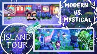 Mystical vs. Modernized Japanese Island Tour (Blue Hydrangea Themed) - Animal Crossing New Horizons