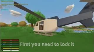 How To: Fly A Helicopter In Unturned|Control's|Gameplay|Tutorial