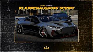 [ESX/FiveM] Exhaust / Klappenauspuff Script | ms_klappenauspuff MajorService FiveM Script