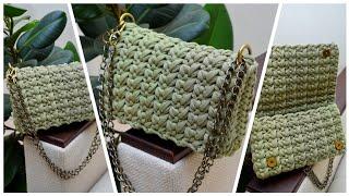 Crochet handbag Clutch Video for Beginners Сумочка Клатч Видео МК вязание крючком Урок для новичков