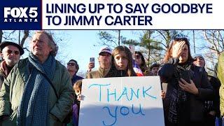 Braving the cold to say goodbye to Jimmy Carter | FOX 5 News