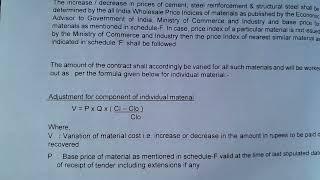 Escalation Process, Price variation formula Clause 10CA.