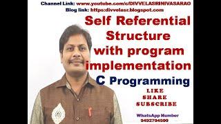 Self Referential Structure || Self referential structure in C || Self referential structures ||