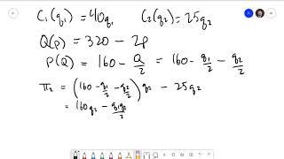 Managerial Economics 9.4: Oligopolies with Different Costs