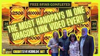 The Most Handpay Jackpots In One Dragon Link Video EVER!