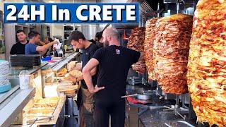 24 Hours In CRETE - Ultimate Greek Food Tour of Chania 
