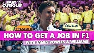 How to get a job in F1 | James Vowles & Williams Wind Tunnel Engineer Christina Sullivan