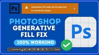 Generative fill could not be used due to connection issues SOLVED 100%.