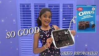 Come Make Oreo Flavoured Brownies With Me! •Saira’s World!