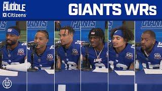 Giants WR Interviews: Malik Nabers, Wan'Dale Robinson, Darius Slayton | Giants Huddle