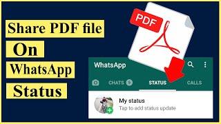 How to Share PDF file on WhatsApp status |#WhatsApp_status_pe_PDF_file_kaise_Share_kare #Hindi_2020