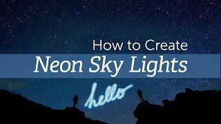 How to Draw Neon Sky Lights With PicsArt