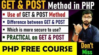 GET and POST Method in PHP | PHP Methods | PHP Tutorial #php