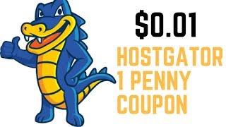Hostgator 1 Penny Coupon Code 2023 | 1 Cent Promo Discount