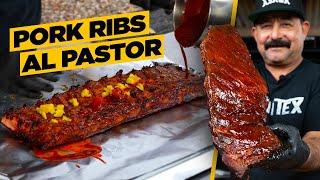 These PORK RIBS AL PASTOR were smoked like TEXAS BARBECUE (the result is incredible!)