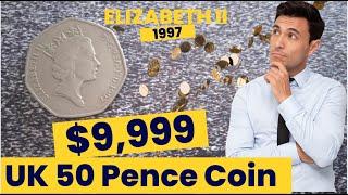 The 1997 UK 50 Pence Coin: ELIZABETH II Under the Spotlight - The Most Expensive Fifty Pence Coin