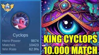 RAJA CYCLOPS 10.000 MATCH meta terbaru jadi jungler op banget di buff patch terbaru - mobile legends