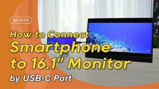 How to Mirror Android Smartphone to 16.1" External Monitor by a USB Type-C Cable!｜GeChic
