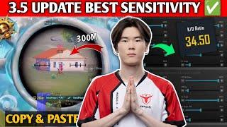 3.5 UPDATE  ZERYCH PUBG SENSITIVITY & CONTROL CODE  KNOWME PUBG | BGMI