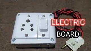 1 Switch 1 Socket connection | How  to make an extension board | 1 switch 1socket wiring