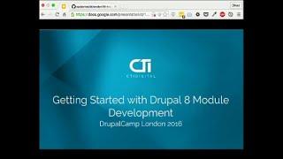 Drupalcamp London 2016 - Getting Started with Drupal 8 Module Development
