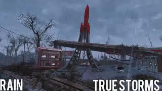 Fallout 4 - Mod comparison  True Storms & Vivid Weathers. (XBOX ONE S)